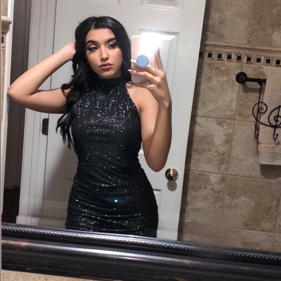 Black Sparkly Tight Dress | Poshmark